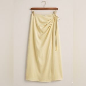 Scotch & Soda Linen Blend Wrap Maxi Skirt Medium